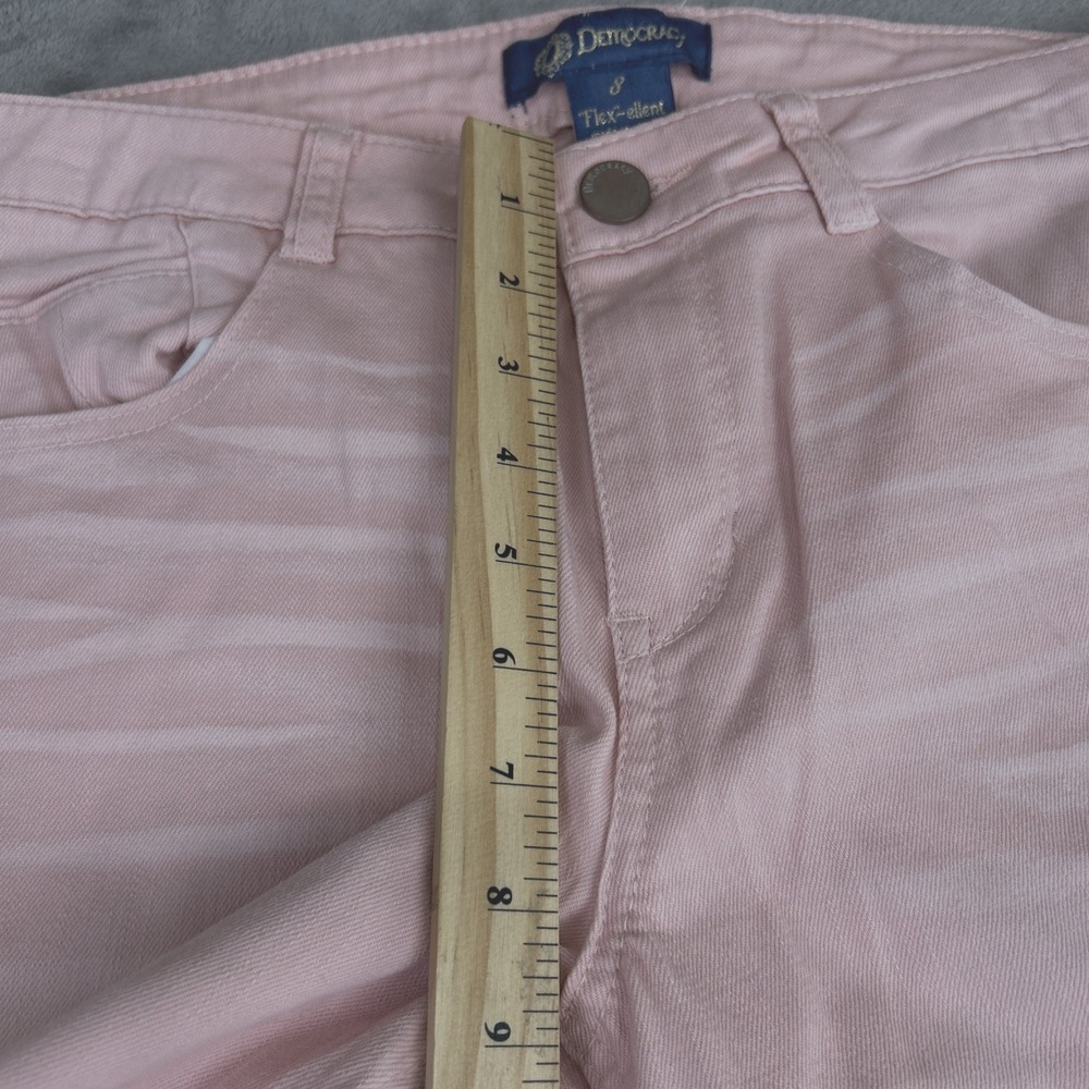Democracy Women's Straight Leg Jeans - Light Pink - Picture 10 of 14